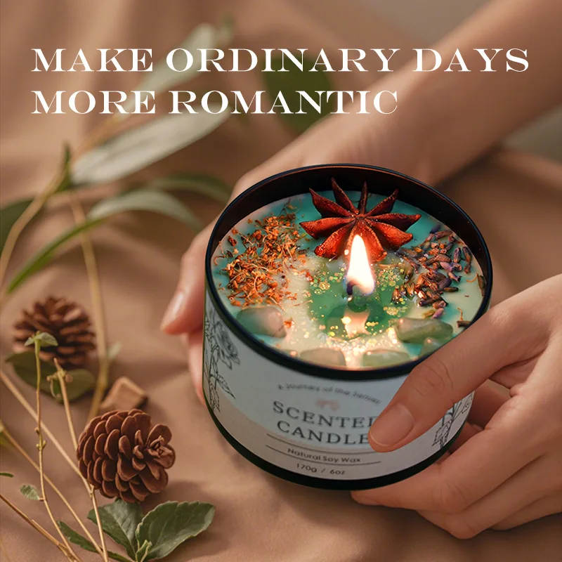 Home Fragrance Aromatherapy - Vela de aromaterapia de cristal creativa