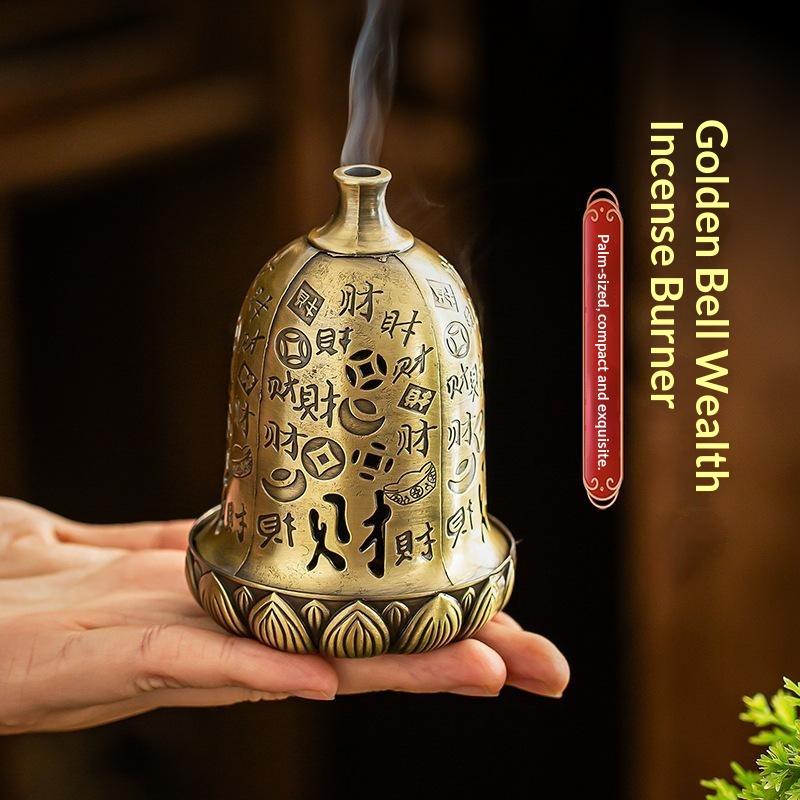 Home Fragrance Powder - 【S】Quemador de incienso de aleación hueco,