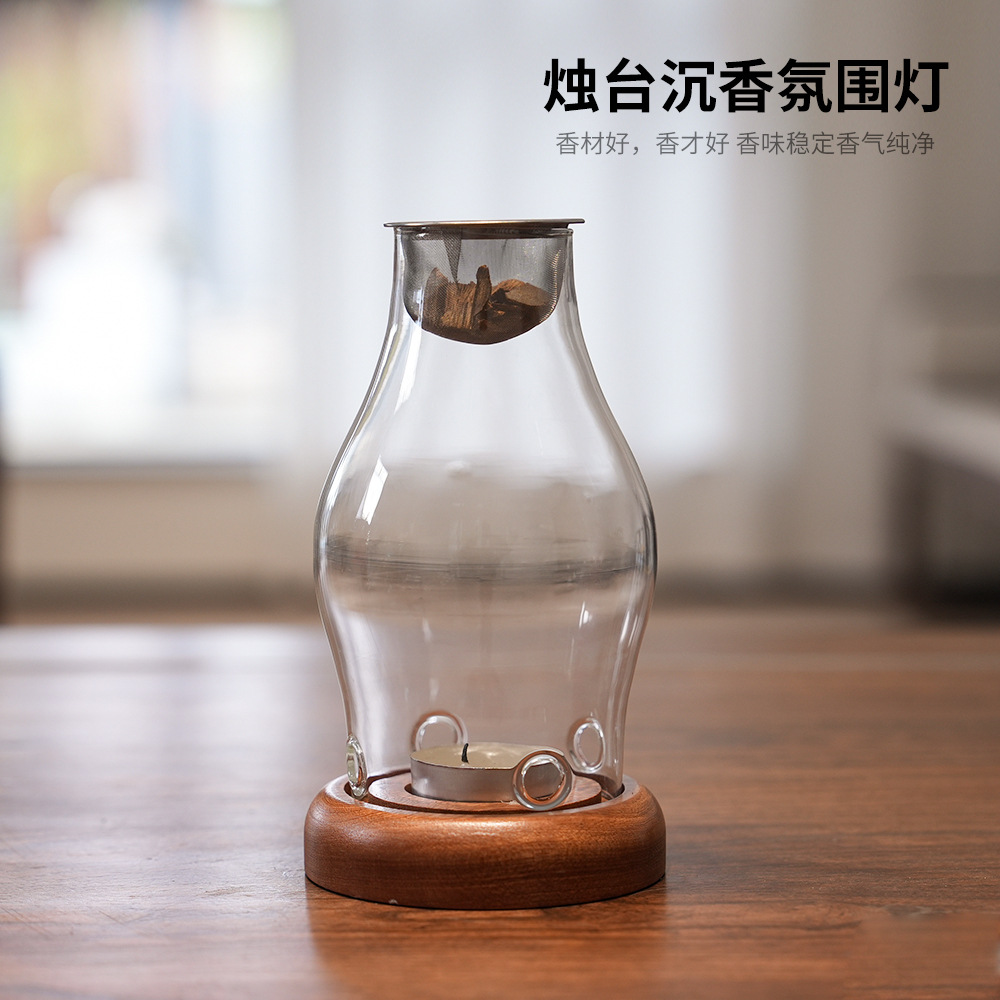 Portavelas de Vidrio Transpare - Home Fragrance Lamp reseña y precio