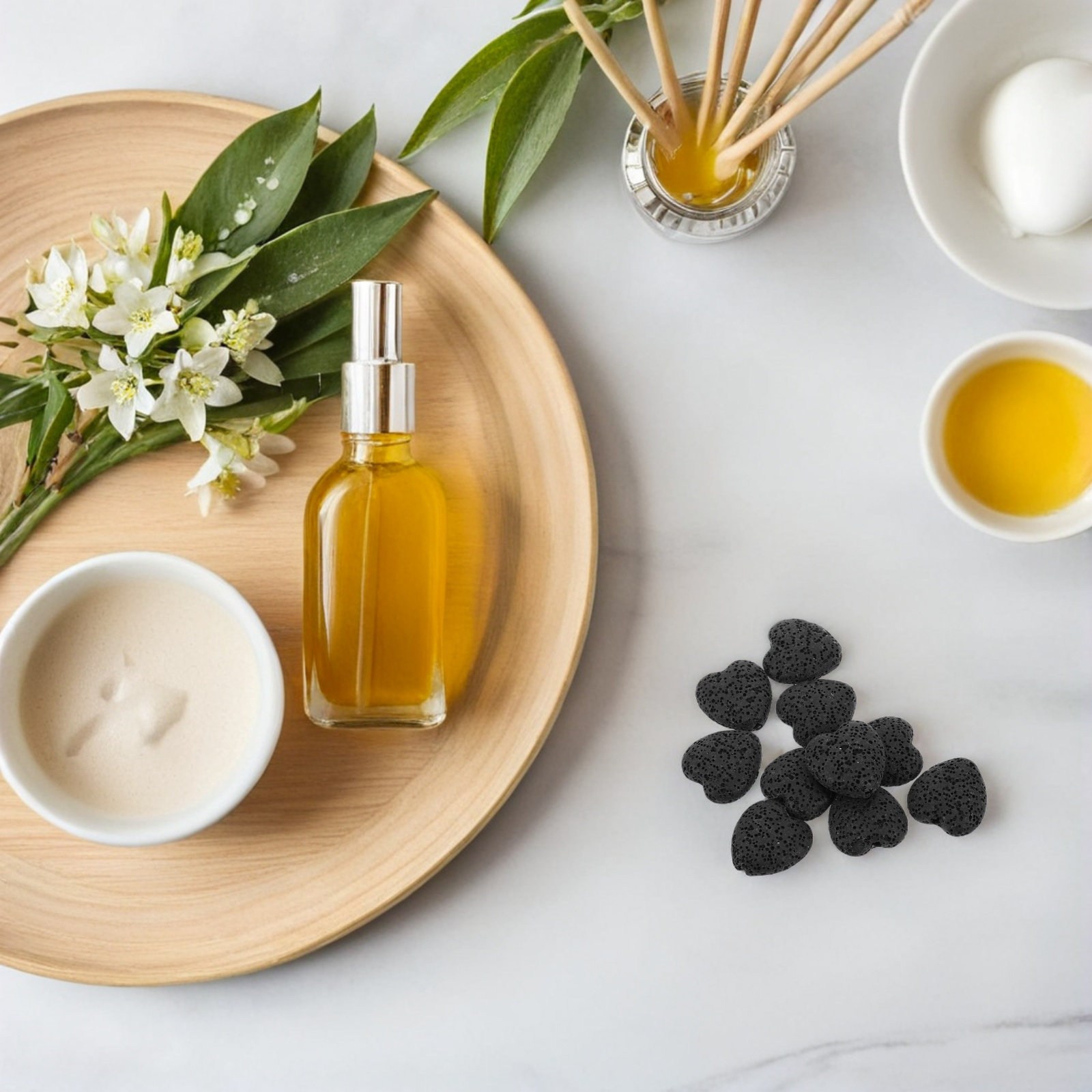 20 unidades de piedras de lava - Home Fragrance Aromatherapy reseña y precio